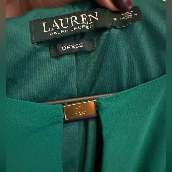 Ralph Lauren Green Dress, Size 4, Great Condition, Wore twice - Picture 4 of 4